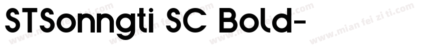 STSonngti SC Bold字体转换